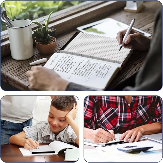 Legal Pads 4 Pack of Note Pads 6 x 9 Inch Notepad 21lb Thick Paper Legal Pad 30 Sheets Note Pad College Ruled Small Legal Pads 29 Lines Writing Pads for Writing, Sketching, and Note-Taking