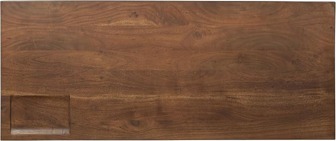 Hekman Writing Desk - Durable Solid Wood Secretary Table with Metal Legs, Executive Workstation with Drawers, Modern Home Office Desk, Study Table for Work, Wooden Home Office Furniture with Storage