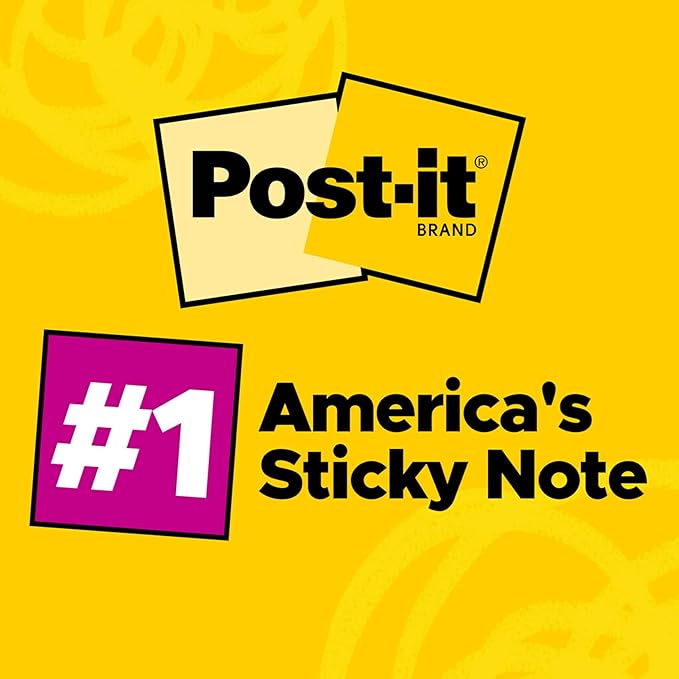 Post-it Pop-up Notes, 3x3 in, 12 Pads, America's #1 Favorite Sticky Notes, Poptimistic, Bright Colors, Clean Removal, Recyclable