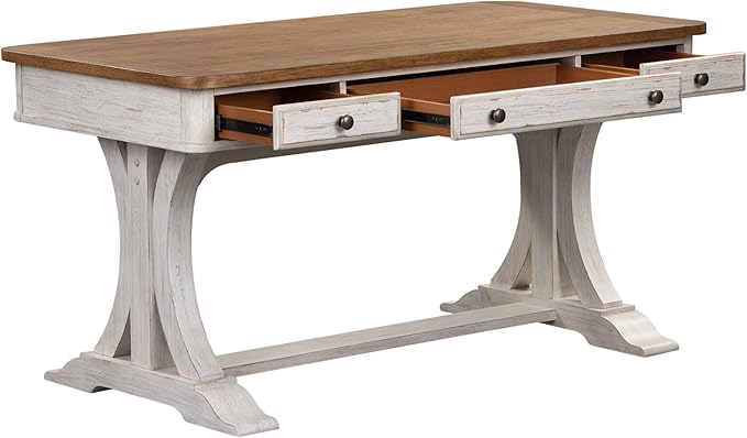 Liberty Furniture Industries Farmhouse Reimagined Writing Desk, W60 x D30 x H31, White