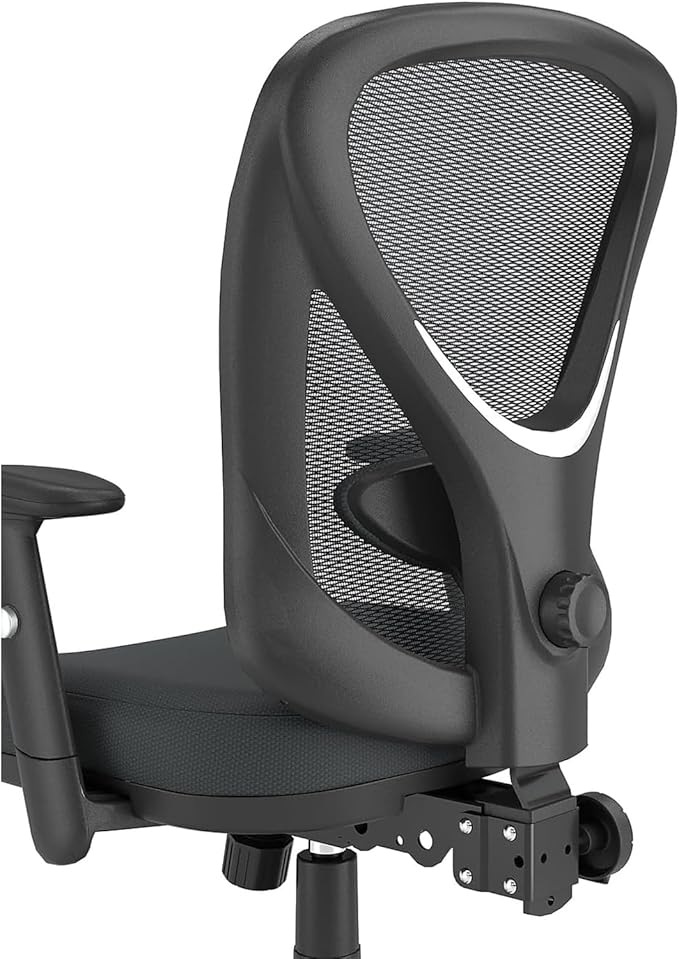STAPLES Carder Ergonomic Office Desk Chair, Breathable Mesh Swivel Seat & Back, Adjustable Height, Lumbar Support, Black