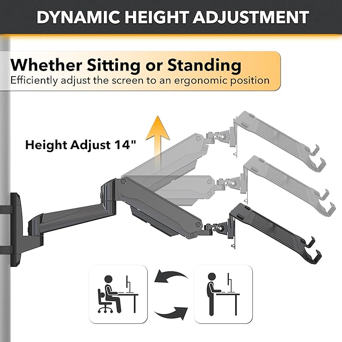 ZEBOZAP CLMLTP1016 Ergonomic Laptop Mount for Poles | Fits Devices Up to 19" | 360° Rotation | Anti-Slip Tray | Tool-Free Strap Mounting | Outdoor, Industrial & Mobile Workstations