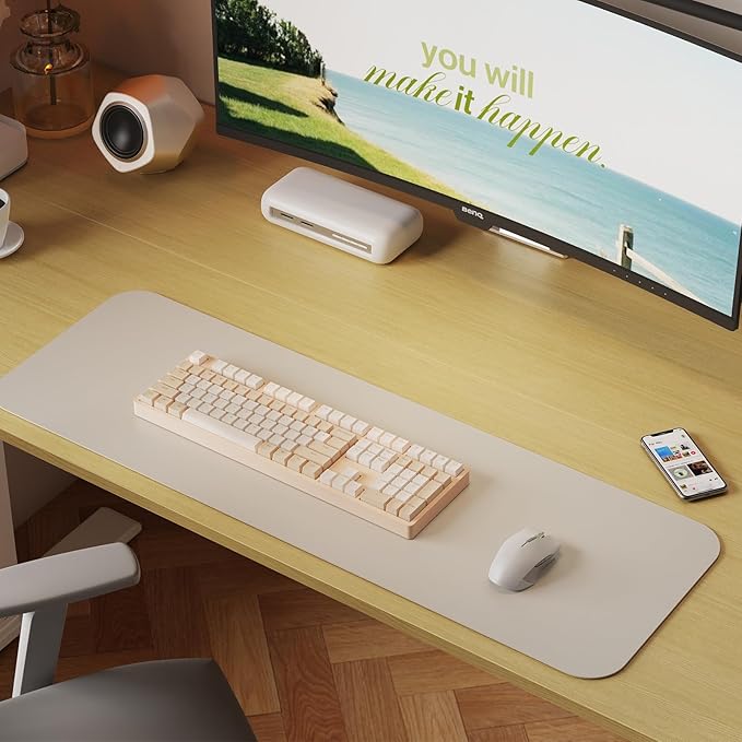 40x24 Inches Height Adjustable Electric Standing Desk with 2 Hooks for Home Office, Ergonomic Sit Stand up Desk with Splice Board, Oak
