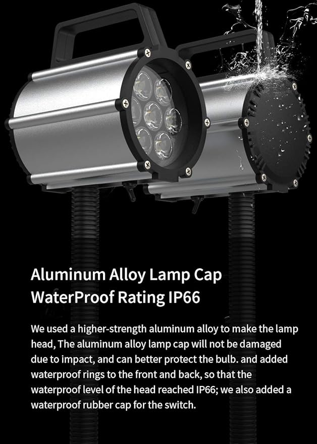 Work Desk Light, Machine Work Light, LED Flexible Gooseneck Light 700 Lumens IP66 Water and Dust Resistant 110-240 Volt Universal Fixed Base Work Light for Machine Tool and Lathe Industrial Lighting