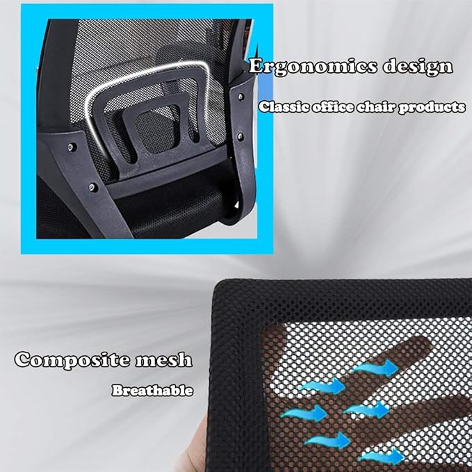 BestOffice Office Chair Desk Chair Mesh Computer Chair Back Support Modern Executive Adjustable Arms Rolling Swivel Chair for Women, Men(3 Pack)