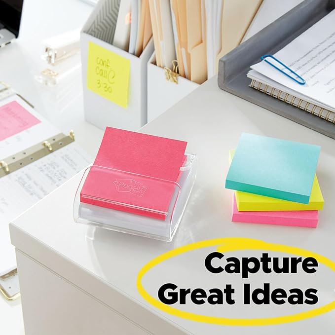 Post-it Pop-up Notes, 3x3 in, 12 Pads, America's #1 Favorite Sticky Notes, Poptimistic, Bright Colors, Clean Removal, Recyclable