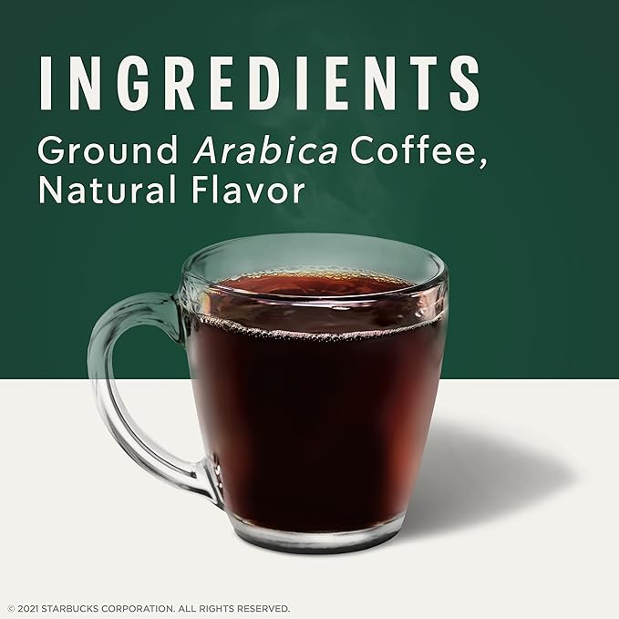Starbucks K-Cup Coffee Pods, Crème Brûlée Flavored Coffee, Naturally Flavored, 100% Arabica, 6 boxes (60 pods total)