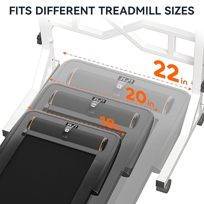 Treadmill Desk, 29.5-45.3 Inch Adjustable Height Small Standing Desk for Walking Pad, Portable Standing Table with a Cup Holder and a Hook for Home Office