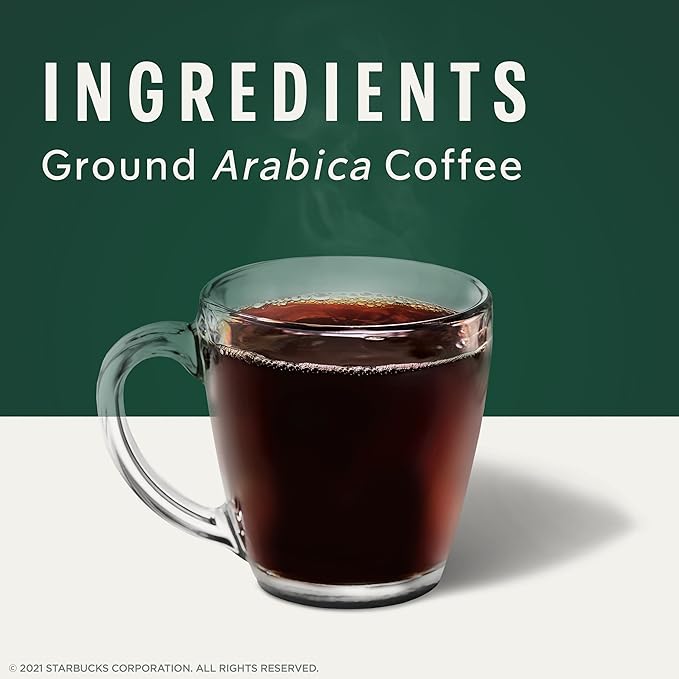 Starbucks K-Cup Coffee Pods, Medium Roast Coffee, Breakfast Blend for Keurig Brewers, 100% Arabica, 6 boxes (60 pods total)