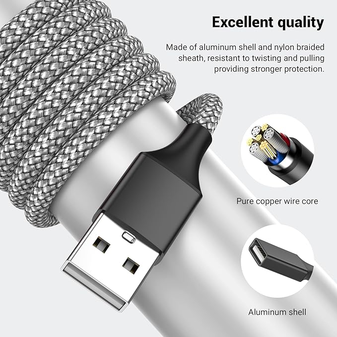 USB Splitter, 3.3FT USB A Male to 3 Female Extension Cable, USB Splitter 1 in 3 Out Support Charging and Data Transfer for Printer/Keyboard/Flash Drive/PlayStation/Laptop/LED Etc(Black)