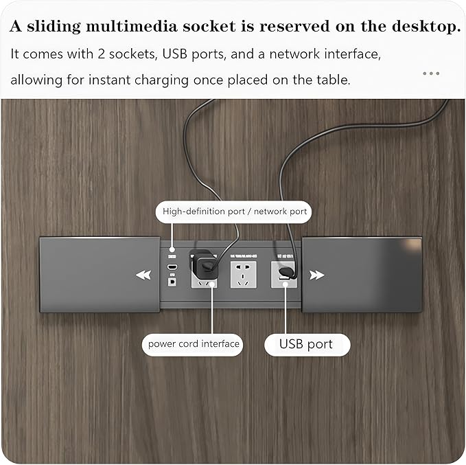 L Shaped Executive Desk, 126.0 inch Large Executive Computer Desk Set Drawers and Lockable, Power Socket and USB Port Storage, Without Display Racks and Bookshelves (Filing Cabinet)