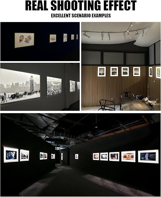 LED Track Light Head, 18W Shapeable Light, Adjustable Directional Aperture Shape for Museum Art Gallery Exhibition Art Picture 3000K