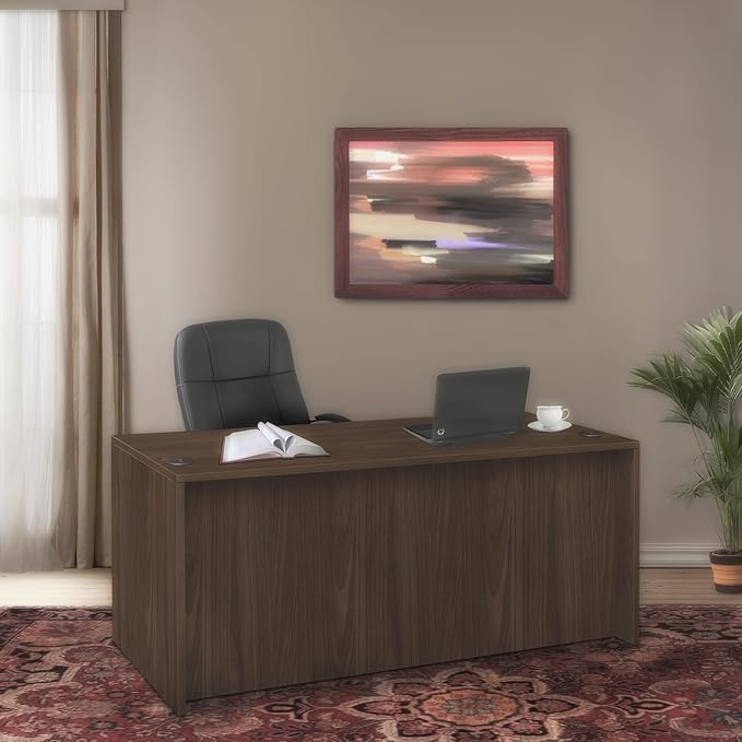 Romig Legacy 66 in. Desk Shell- Neo Walnut
