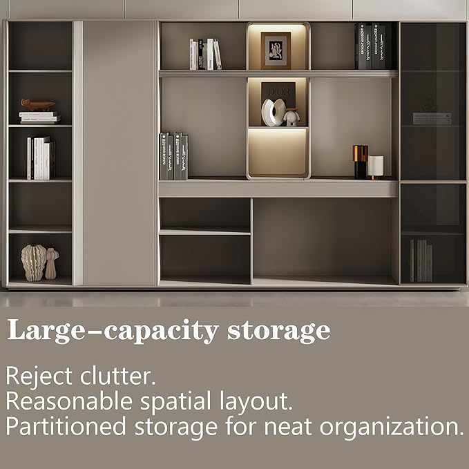 L Shaped Executive Desk, 78.7 inch Large Executive Computer Desk Set Drawers and Lockable, Power Socket and USB Port Storage, Without Display Racks and Bookshelves (Filing Cabinet)