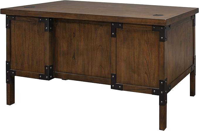 Martin Furniture HALF PEDESTAL DESK, Brown