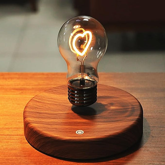 Magnetic Floating LED Light Desk Lamp Table lamp Night Light, 360 Degree Automatic Rotating Light for Unique Gifts Room Home Office Decor Tech Toys
