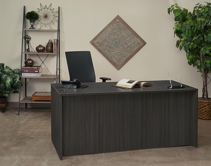 Romig Legacy 71 in. Desk Shell- Ash Grey