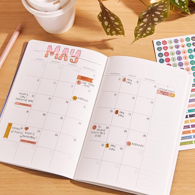 Undated 12M Monthly Petite Planner - Canvas/Asterisk