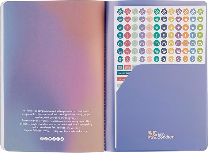 Undated 12M Monthly Petite Planner - Canvas/Asterisk