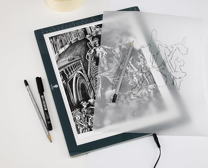 Ultra-Thin A4 LED Light Pad for Tracing & Drawing – Dimmable Brightness with Memory Function – Ideal for Artists, Designers & Crafters