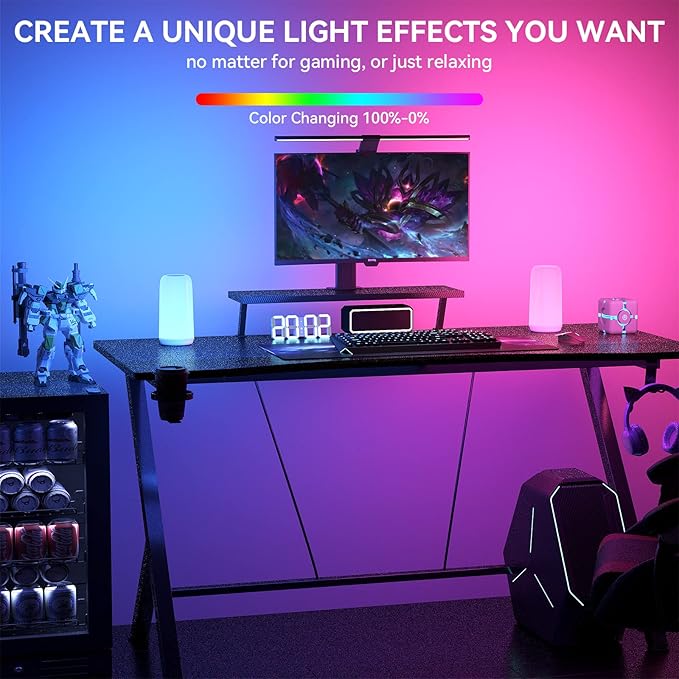 Touch Table Lamp, RGB Mode 3 Way Dimmable LED Lamp for Bedroom, Multi-Color Smart Nightstand Bedside Lamp Nursery Night Light for Living Room Home Gifts