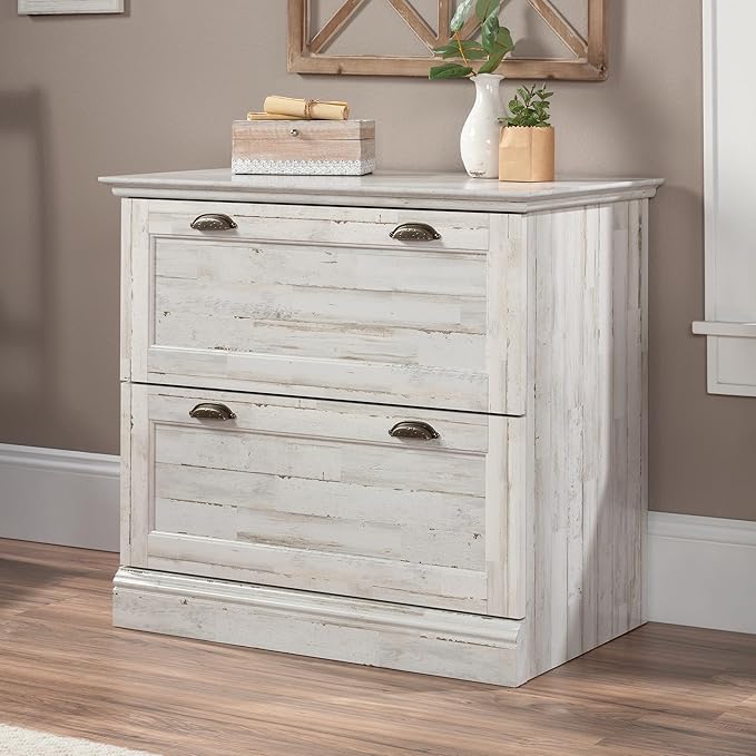Sauder Barrister Lane Lateral File, White Plank Finish