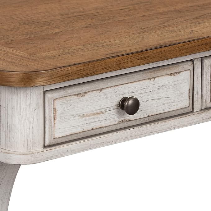 Liberty Furniture Industries Farmhouse Reimagined Writing Desk, W60 x D30 x H31, White