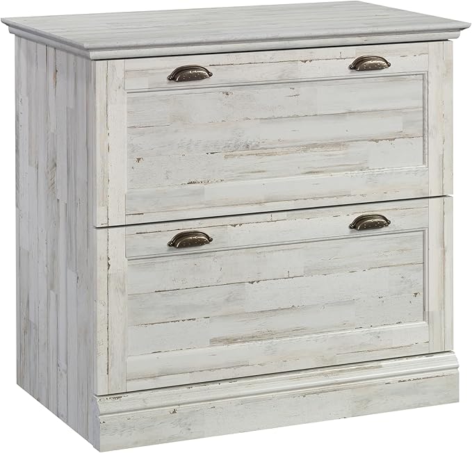 Sauder Barrister Lane Lateral File, White Plank Finish