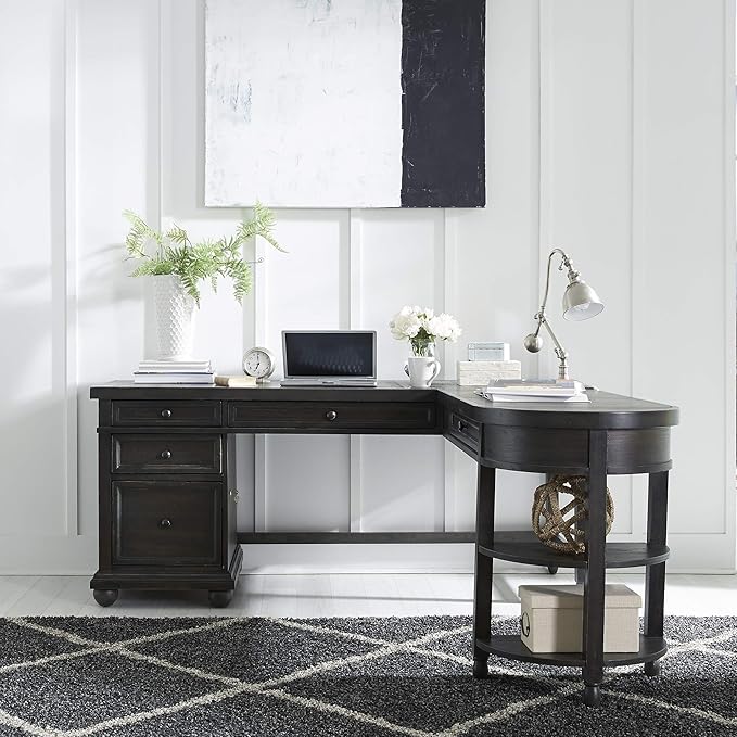 LIBERTY FURNITURE INDUSTRIES, INC. Harvest Home Opt L Shaped Desk Set
