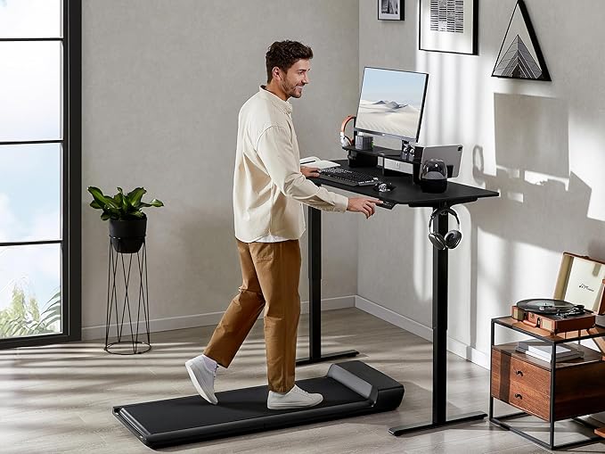 63x24 Inches Electric Standing Desk with Drawer and Monitor Stand, Height Adjustable Sit to Stand up Desk for Home Office, Ergonomic Computer Table with Phone Holder, 3 Hooks, Black