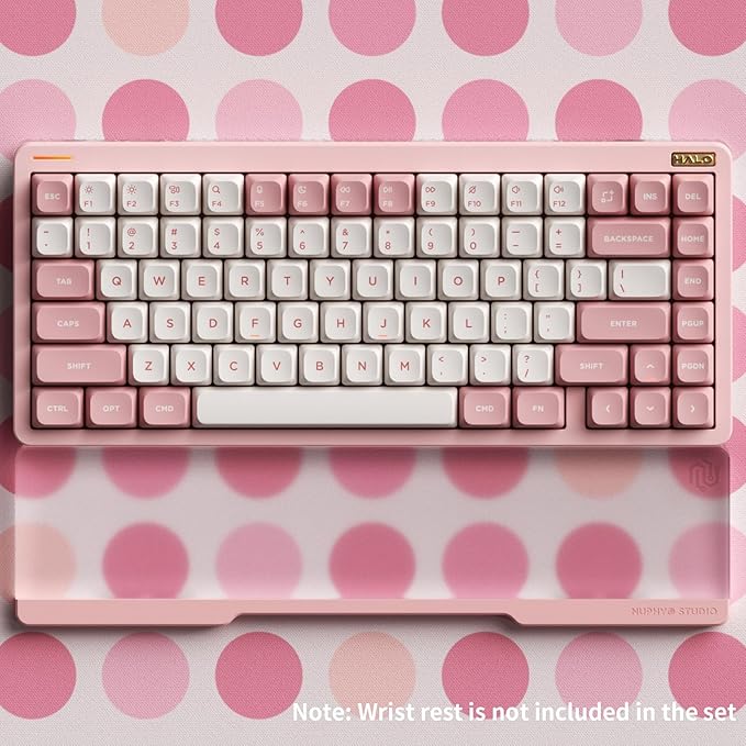 nuphy Halo75 V2 Mechancial Gaming Kyeboard,75% Wireless Hot Swappable Bluetooth Keyboard,83 Kyes RGB Backlit Keyboard,Support Bluetooth/2.4GHz/USB-C (Pink, Raspberry (46gf))