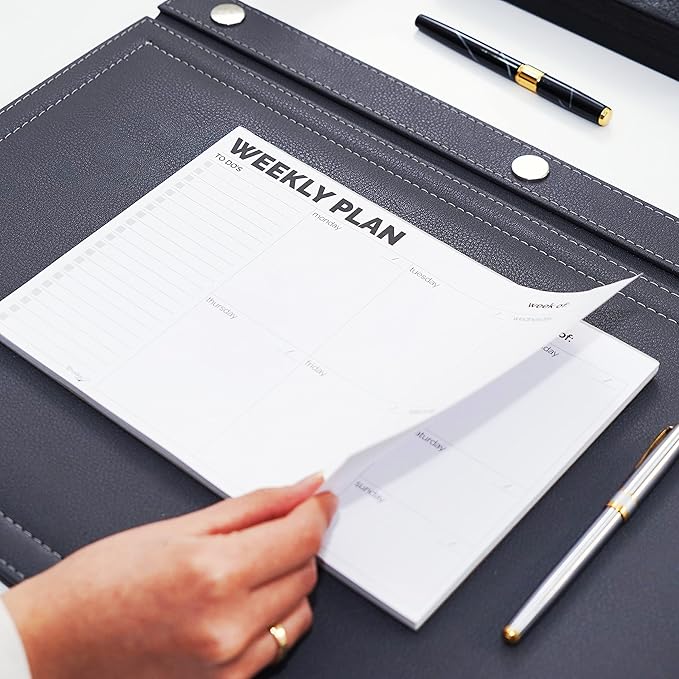 Weekly Planner Pad, Tear Off Undated Weekly Desk Planner Notepad, Weekly Calendar Planner, Weekly To Do List Planner, Work Planner Organizer, Schedule Planner, Weekly To Do List Notepad by Hadigu