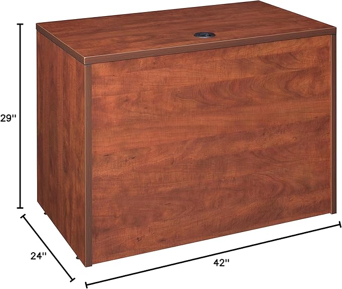 Regency Desk Legacy Single Pedestal, 42" x 24", Cherry