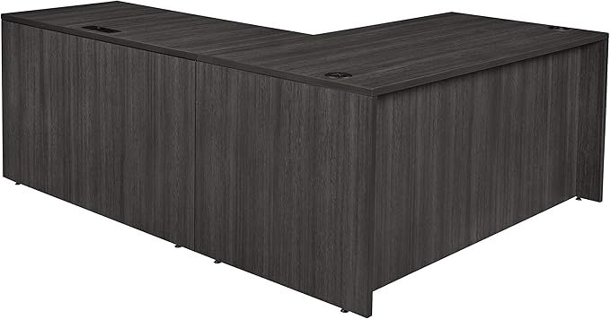 Regency Legacy L Corner Desk Shell, 66", Ash Grey