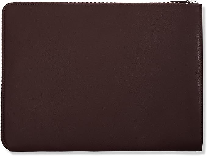 Leatherology Brown Leatherolgy Zippered Document Holder with Interior Pocket for Tablet