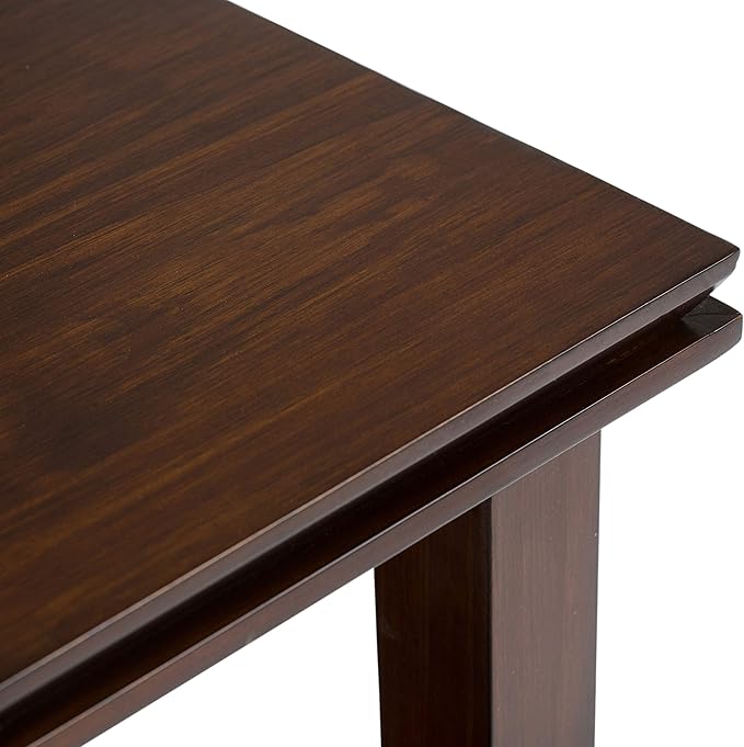SIMPLIHOME Artisan SOLID WOOD Transitional Modern 50 inch Wide Home Office Desk, Writing Table, Workstation, Study Table Furniture in Russet Brown
