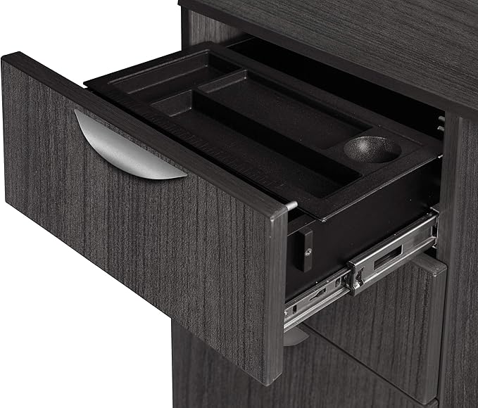 Regency Legacy L Corner Desk Shell, 66", Ash Grey