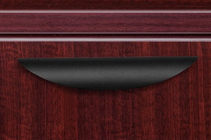 Regency U-Desk Legacy Double Pedestal, 47", Mahogany