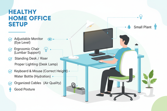 Desk Setup Checklist for a Healthier Home Office
