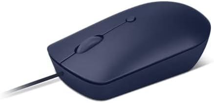 Lenovo 540 USB-C Wired Connection Computer Mouse for PC, Laptop, Computer with Windows or Chrome OS - Ambidextrous Design - 4 Button - Compact Size -Abyss Blue
