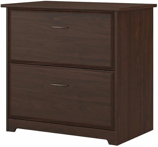 Pemberly Row 2 Drawer Lateral File Cabinet in Modern Walnut - Engineered Wood