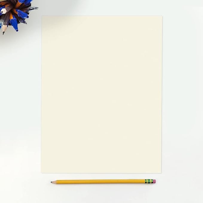 LUXPaper 8.5" x 11" Cardstock | Letter Size | Natural | 80lb. Cover | 50 Qty