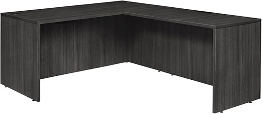 Regency Legacy 71 x 82 in. Executive L Desk Shell- Ash Grey