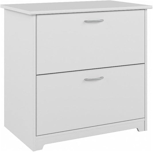 Pemberly Row 2 Drawer Lateral File Cabinet in White - Engineered Wood