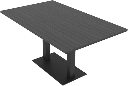 SKUTCHI DESIGNS INC. 6 Person Conference Table with Matte Black Base | Rectangular Shaped | Harmony Series | 6' | Asian Night