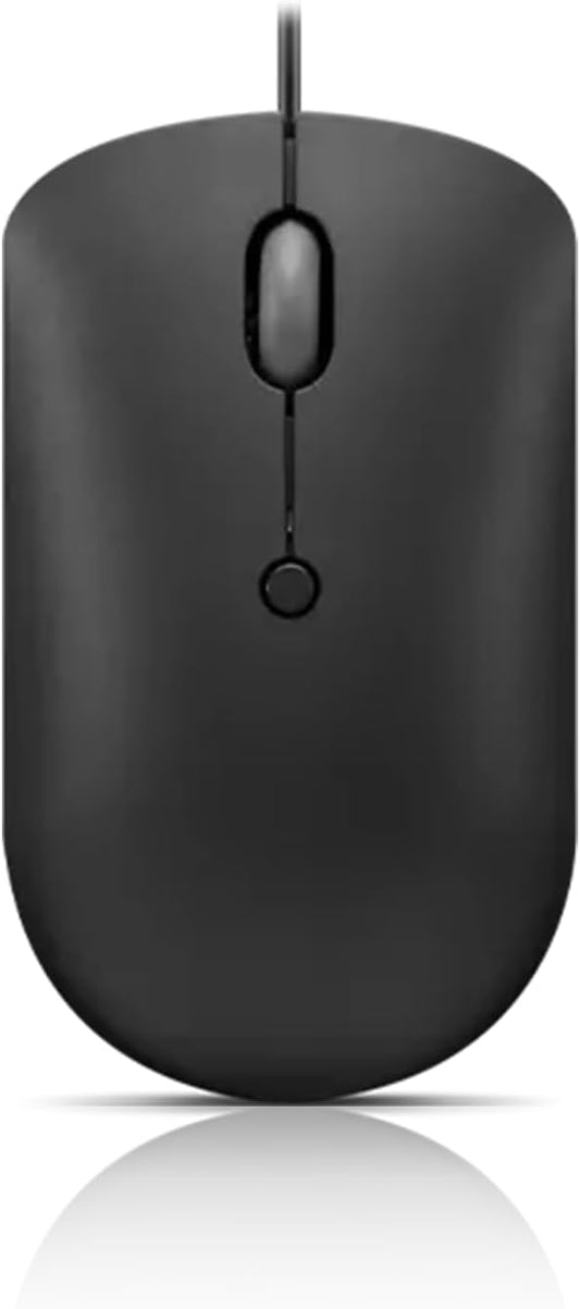 Lenovo 400 USB-C Compact Wired Mouse – Pocket Friendly Portable Mouse for Notebook or Large Computer Monitor, Black