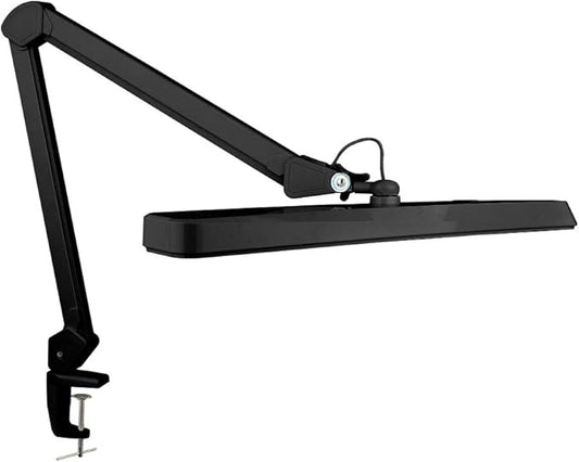 Neatfi XL 2,500 Lumens LED Task Lamp, 22 Inches Wide, 30W, 162 Pcs SMD LED, Eye-Caring, Desk Light with Clamp for Home, Office, and Study Room (Non-CCT, Black)