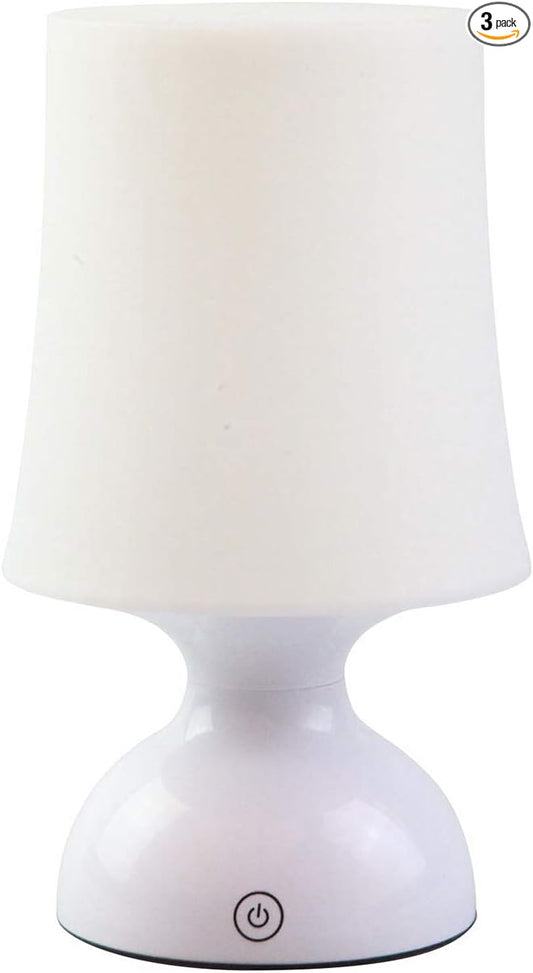 LED Mood Light, Scandinavian Lamp, Battery Powered Night Light, Cordless Night Light, 100% Electrical Safety at Home, Minimalist Table Lamp, Small White Lamp, Gift Ideas