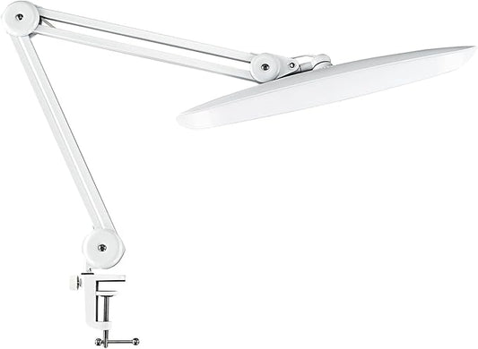1600 Lumens LED Desk Lamp 24W Super Bright Architect Task Lamp 20 Inches 3 Light Modes Stepless Dimming Eye-Caring Computer Light Adjustable Desk Light for Nails, Home, Office, Crafts & Hobbies