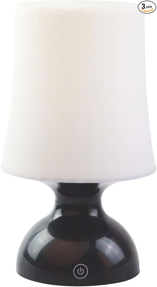 LED Mood Light,Black and White Lamp,Nordic Style Table lamp,Minimalist Desk Lamp,Nursery Night Light,Battery Operated Table Lamp,Children Bedside Gift, Portable LED Lamp